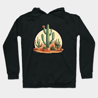 Cactus Retro Style Hoodie